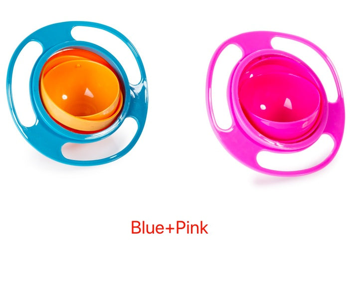 360° Rotating Spill-Proof Baby Bowl – Universal Gyro Bowl for Toddlers & Kids