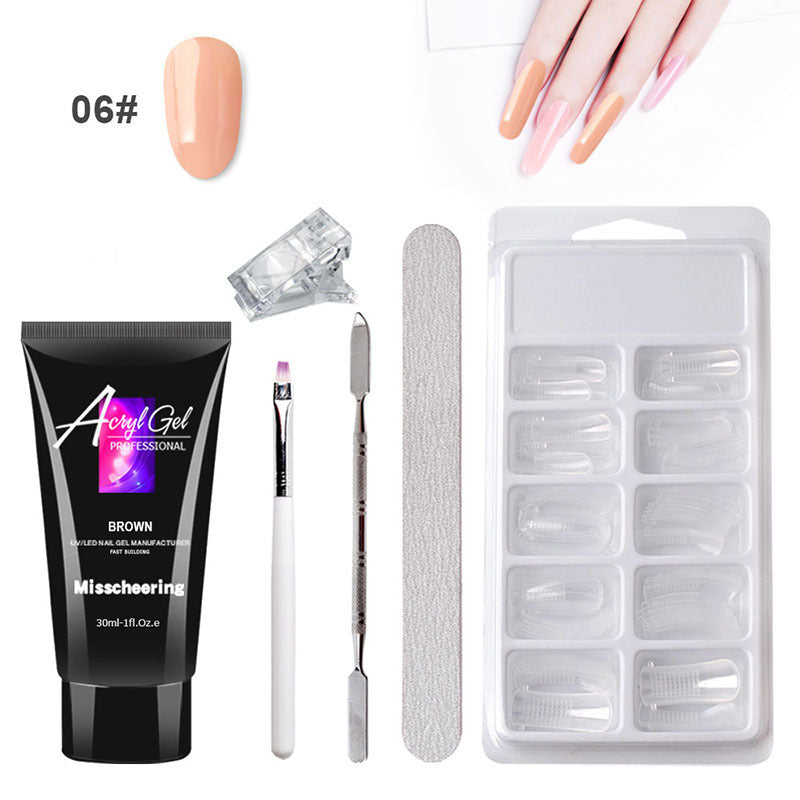 Painless Extension Gel Nail Kit – Quick Crystal Gel Without Paper Forms