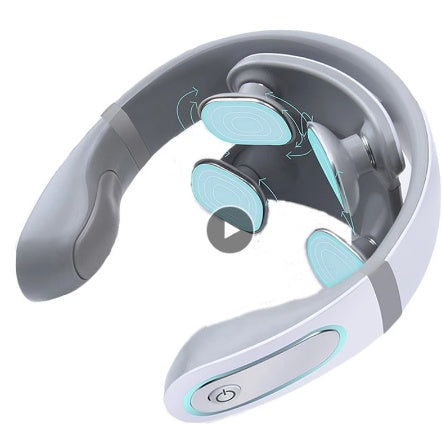 Wireless 4D Shiatsu Neck Massager – Cervical Pulse Therapy for Pain Relief