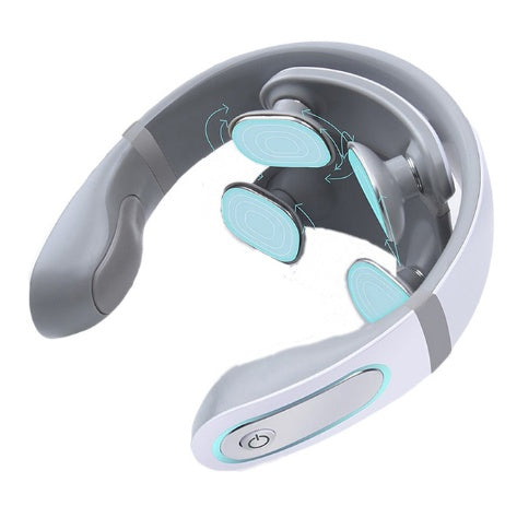 Wireless 4D Shiatsu Neck Massager – Cervical Pulse Therapy for Pain Relief