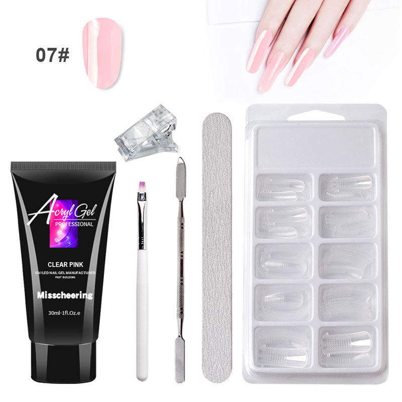 Painless Extension Gel Nail Kit – Quick Crystal Gel Without Paper Forms
