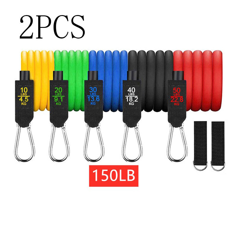 11 Pcs Resistance Band Elastic Pull Rope Set – Full Body Workout Kit