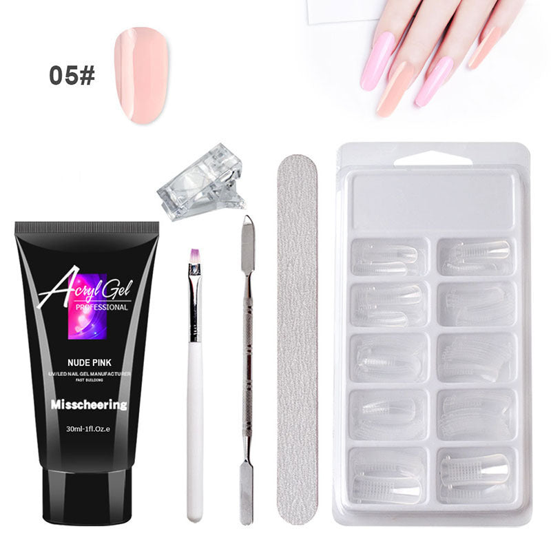 Painless Extension Gel Nail Kit – Quick Crystal Gel Without Paper Forms