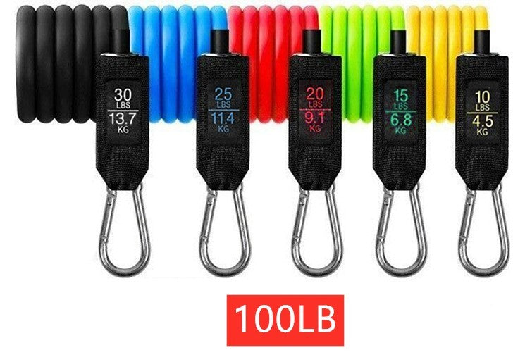 11 Pcs Resistance Band Elastic Pull Rope Set – Full Body Workout Kit