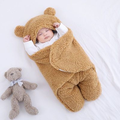 Thickened Newborn Swaddle Sleeping Bag for Baby Wrap Comfort