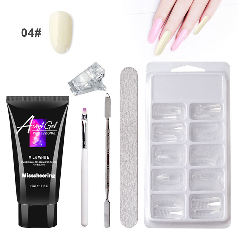 Painless Extension Gel Nail Kit – Quick Crystal Gel Without Paper Forms