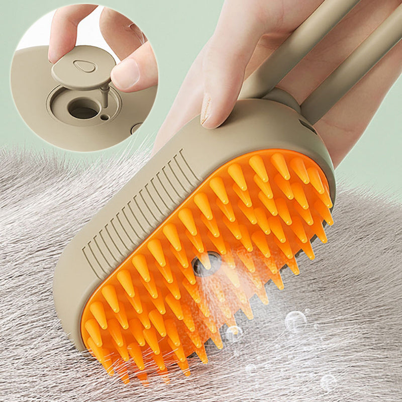3-in-1 Pet Steam Grooming Brush