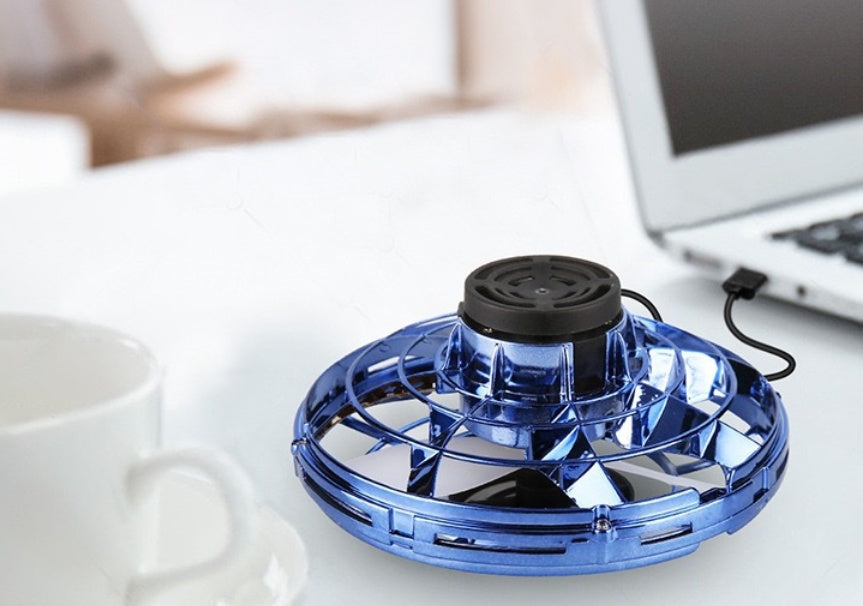 Mini LED UFO Drone Spinner – Fingertip Flying Toy for Kids