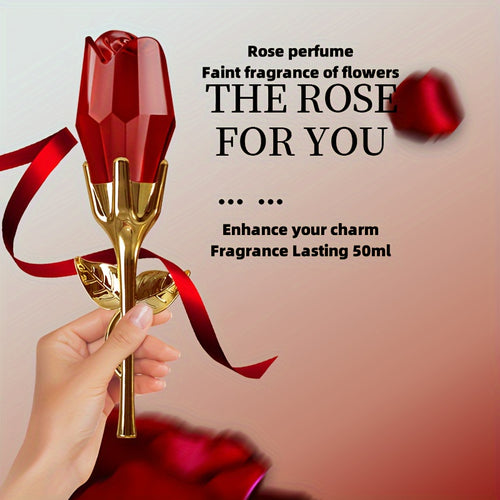 50ml Red Rose Perfume for Women – Long-Lasting Floral Fragrance