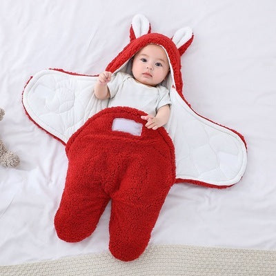 Thickened Newborn Swaddle Sleeping Bag for Baby Wrap Comfort
