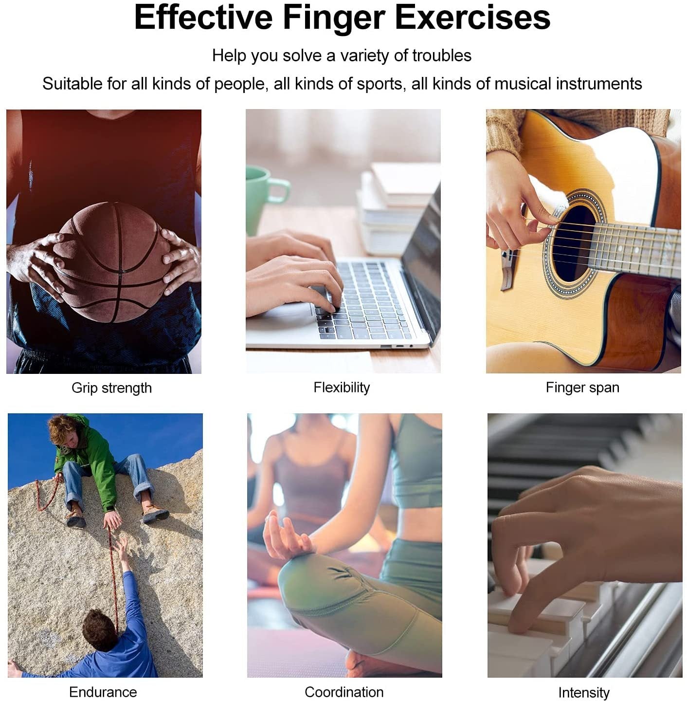 Silicone Finger Stretcher Hand Grip Trainer for Pain Relief & Rehab