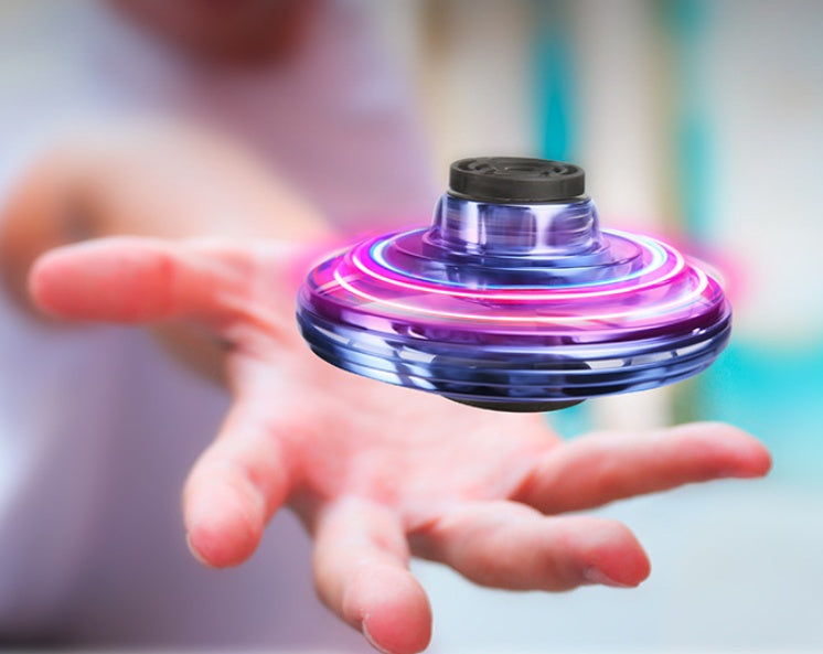 Mini LED UFO Drone Spinner – Fingertip Flying Toy for Kids