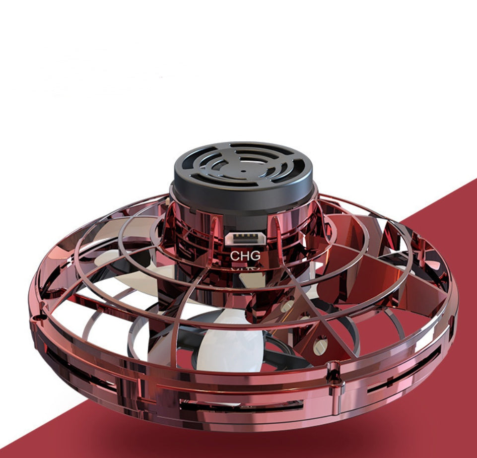 Mini LED UFO Drone Spinner – Fingertip Flying Toy for Kids