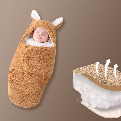 Thickened Newborn Swaddle Sleeping Bag for Baby Wrap Comfort