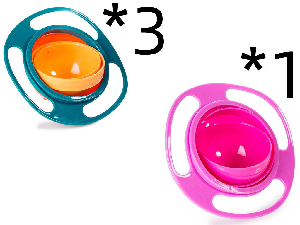 360° Rotating Spill-Proof Baby Bowl – Universal Gyro Bowl for Toddlers & Kids
