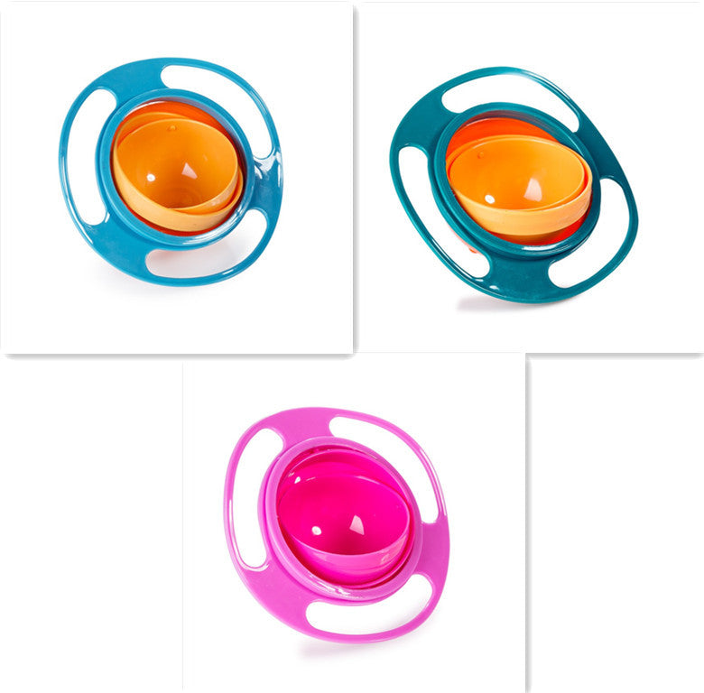 360° Rotating Spill-Proof Baby Bowl – Universal Gyro Bowl for Toddlers & Kids