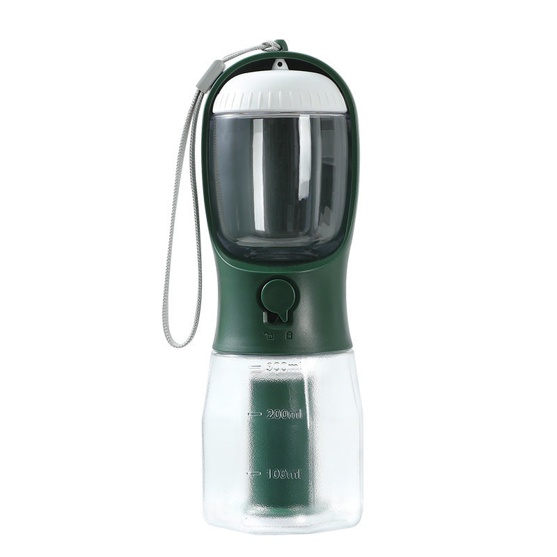 3-in-1 Portable Dog Water Cup – Food, Water & Waste Bag Dispenser