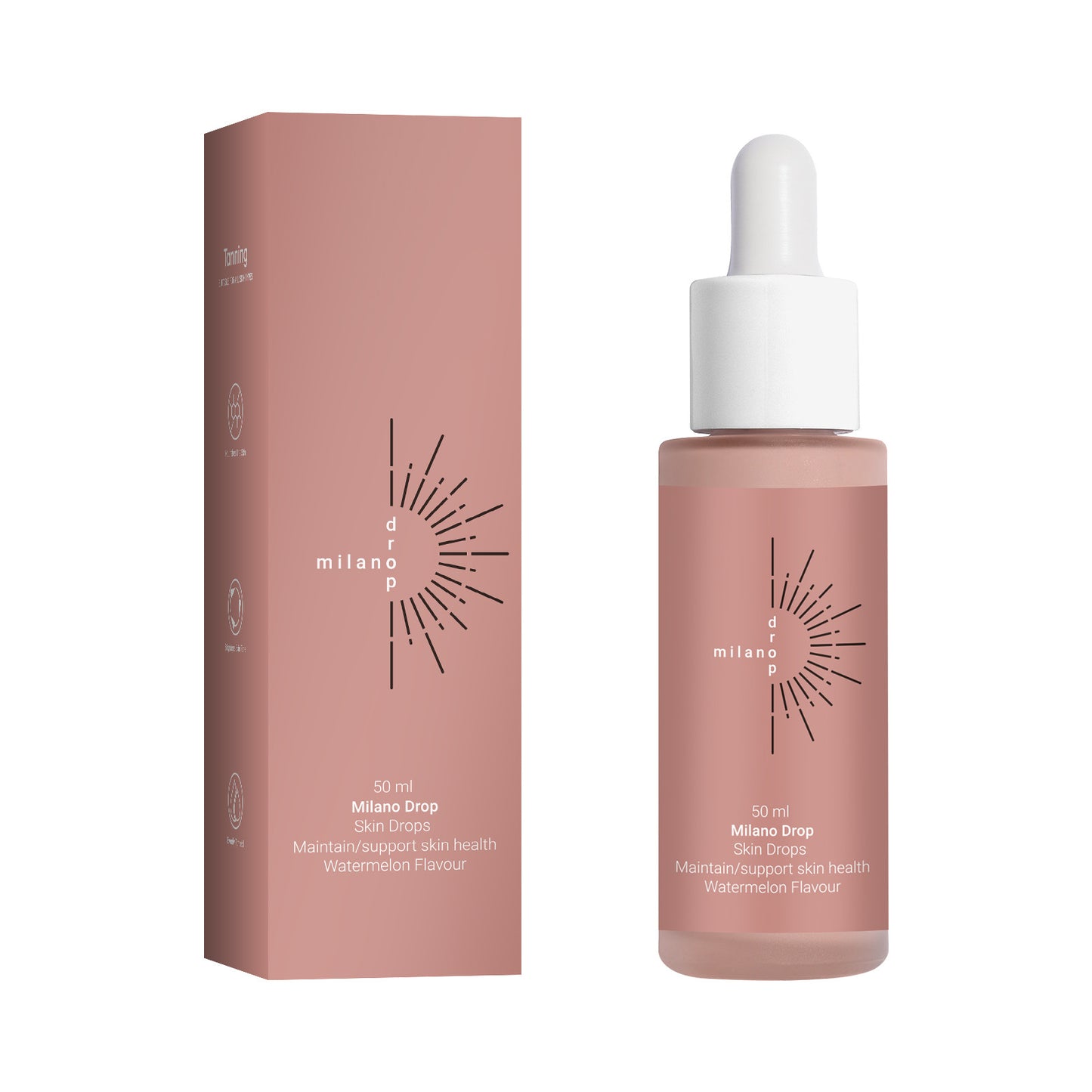 Self Tanning Serum Drops – Face & Body Bronzer with Fine Line Repair