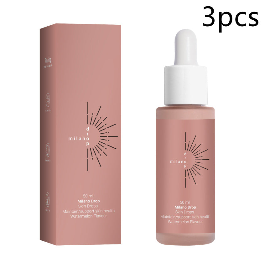 Self Tanning Serum Drops – Face & Body Bronzer with Fine Line Repair