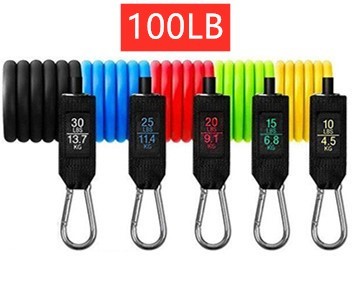 11 Pcs Resistance Band Elastic Pull Rope Set – Full Body Workout Kit