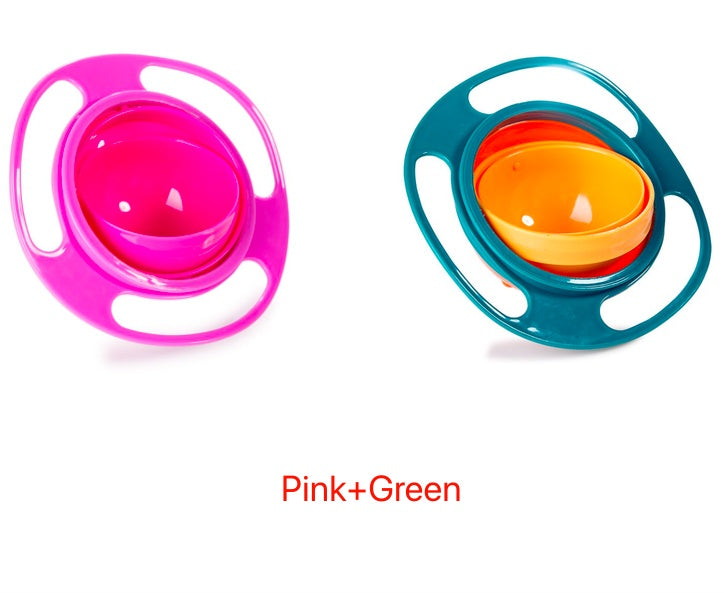 360° Rotating Spill-Proof Baby Bowl – Universal Gyro Bowl for Toddlers & Kids