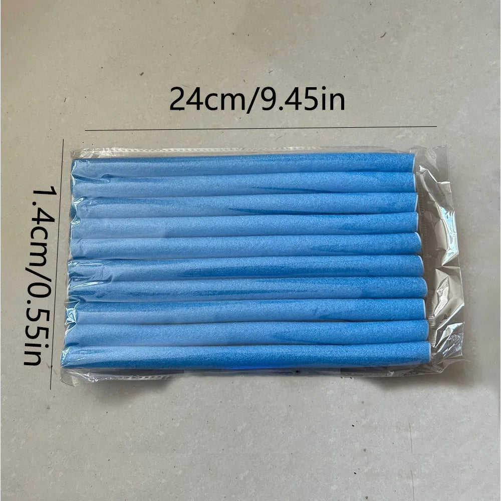 10pcs Colorful Sponge Hair Curlers – No-Heat Perm Rod Set