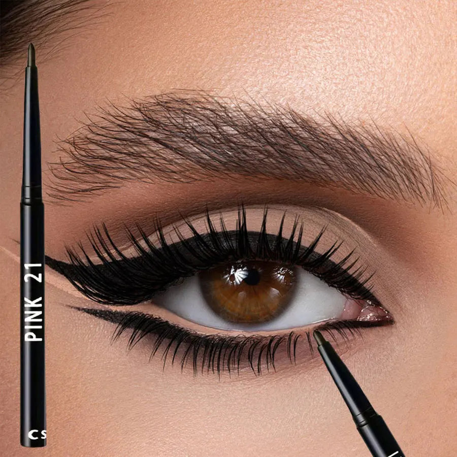 3PCS Waterproof Black Eyeliner Pencils - Smudge-Proof & Long-Lasting