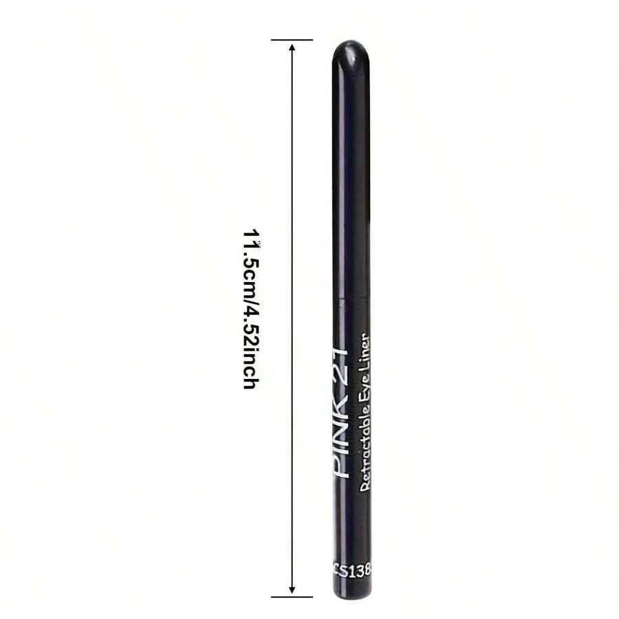 3PCS Waterproof Black Eyeliner Pencils - Smudge-Proof & Long-Lasting
