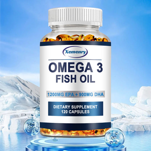 Omega-3 Fish Oil 120 Capsules – Brain, Heart & Skin Health Support