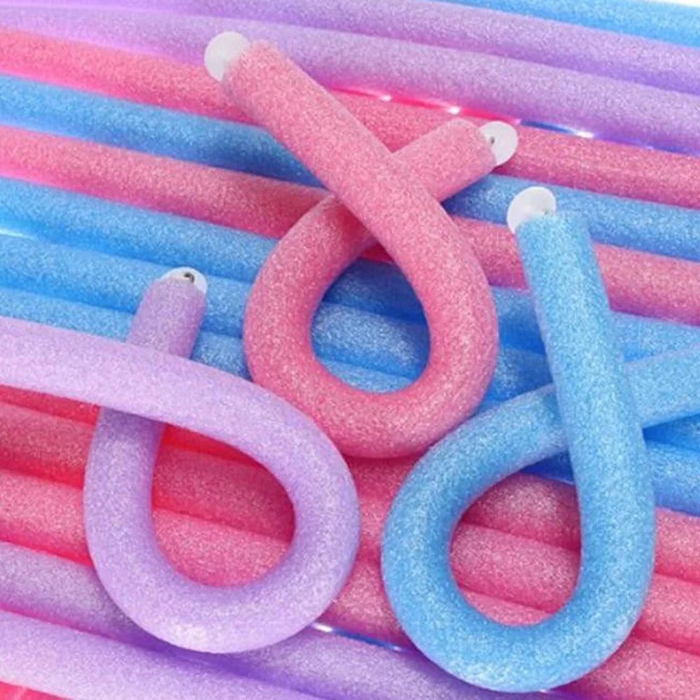 10pcs Colorful Sponge Hair Curlers – No-Heat Perm Rod Set