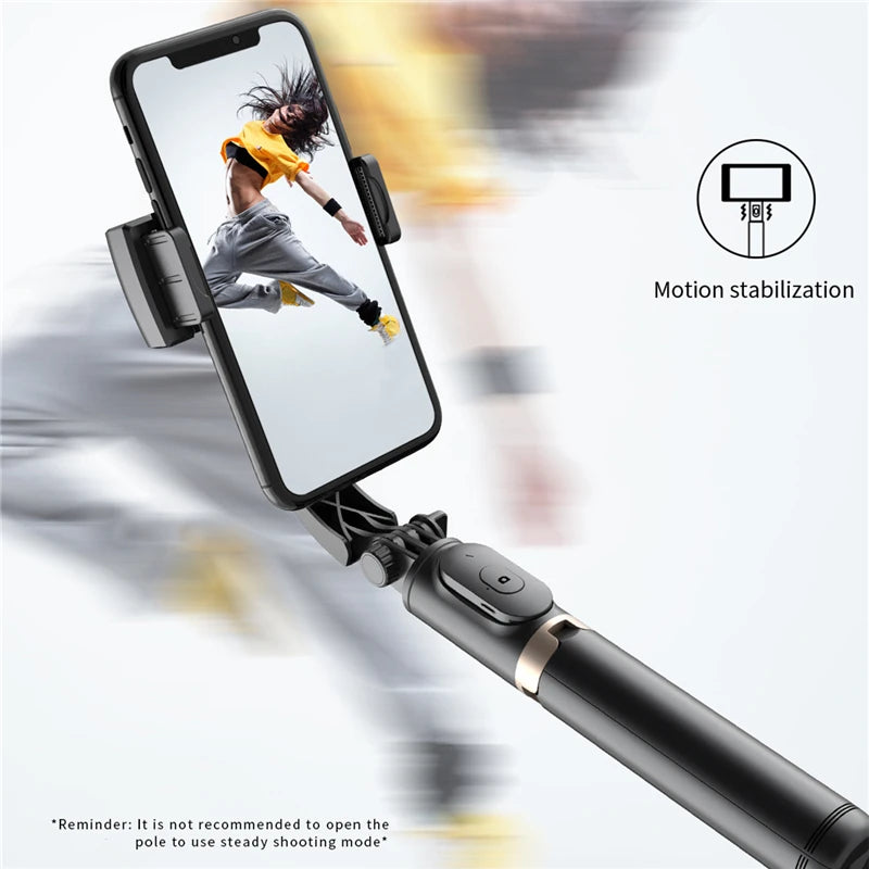 Roreta 2025 Gimbal Selfie Stick – Foldable Bluetooth Tripod for iOS & Android