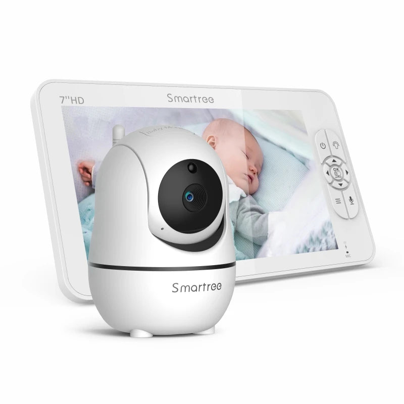 7" 1080P HD Split Screen Baby Monitor – Dual Cameras & Remote Control