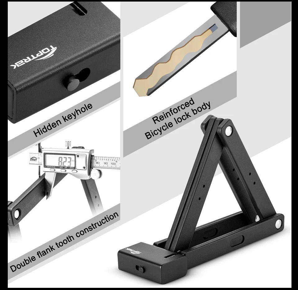 Foldable Bicycle Lock – High Security Anti-Theft Bike Accessory