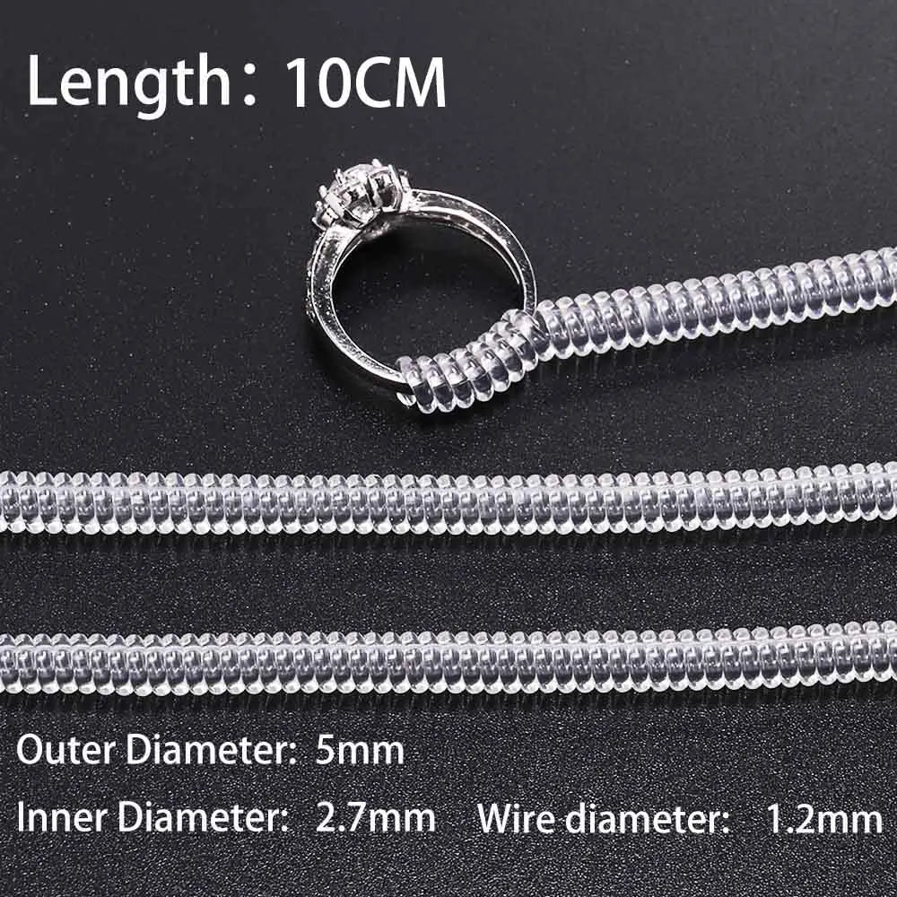 4pcs Ring Size Adjuster – Spiral Coil Guard for Loose Rings