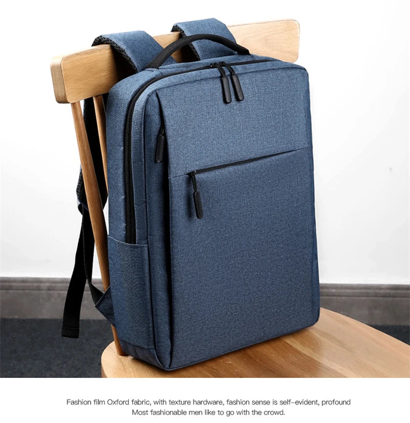 15.6" Waterproof Nylon Laptop Backpack with USB Charging Port