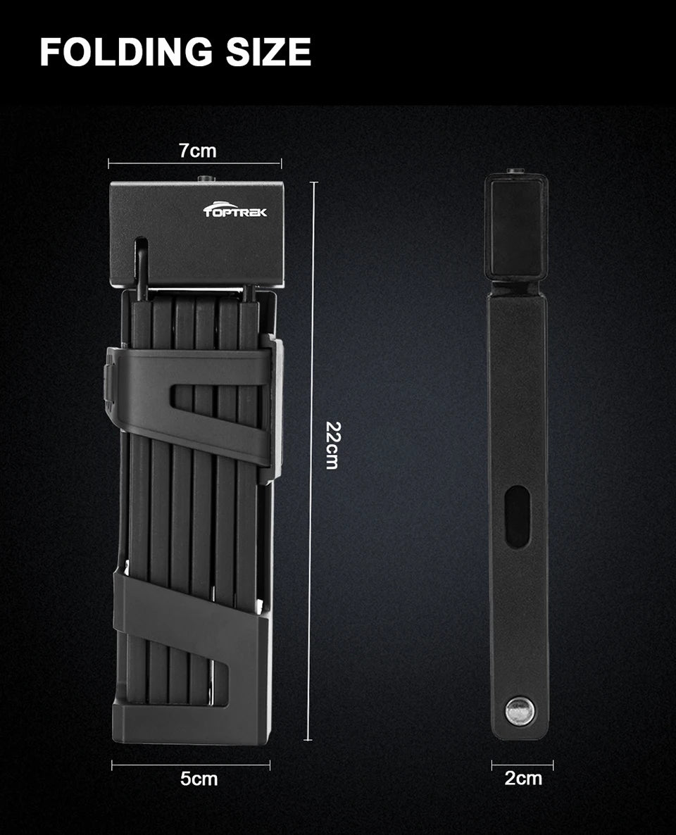 Foldable Bicycle Lock – High Security Anti-Theft Bike Accessory