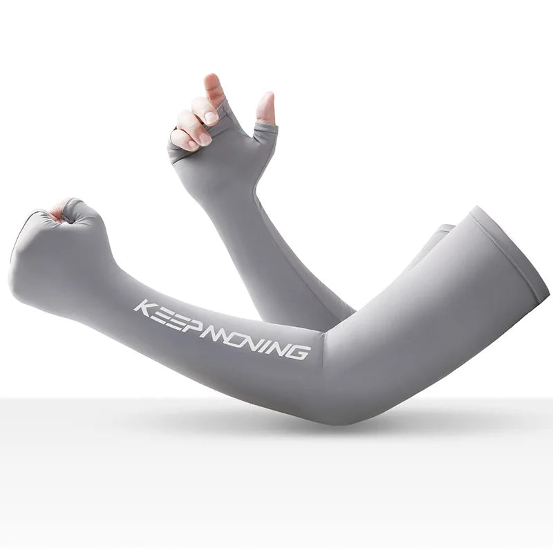 Ice Silk Arm Sleeves –UV Sun Protection for Men & Women Outdoor Sports