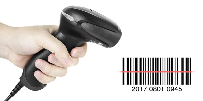 Wireless Handheld Barcode Scanner & Bluetooth 1D/2D QR Reader