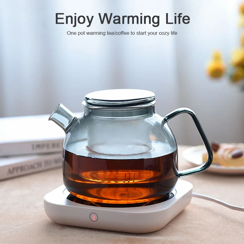Electric Coffee Mug Warmer – 80°C Heating Plate for Desk Use