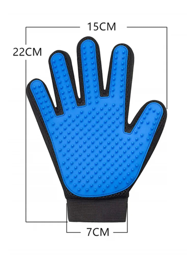 Pet Grooming Glove – Deshedding Brush & Bath Massage Tool for Cats & Dogs