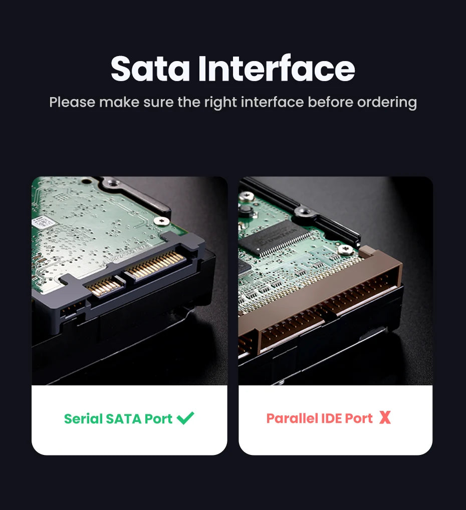 2.5" SATA to USB-C 3.1 Gen 2 HDD SSD Enclosure Aluminum Case
