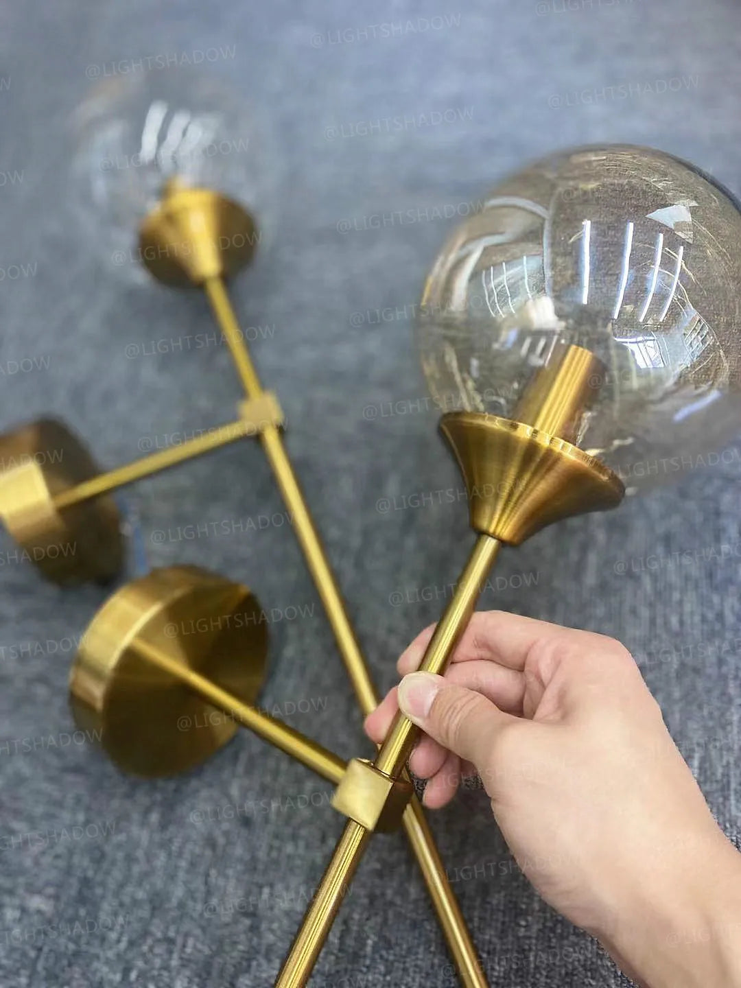 Modern Glass Wall Lamp – Golden Round Nordic Sconce Light