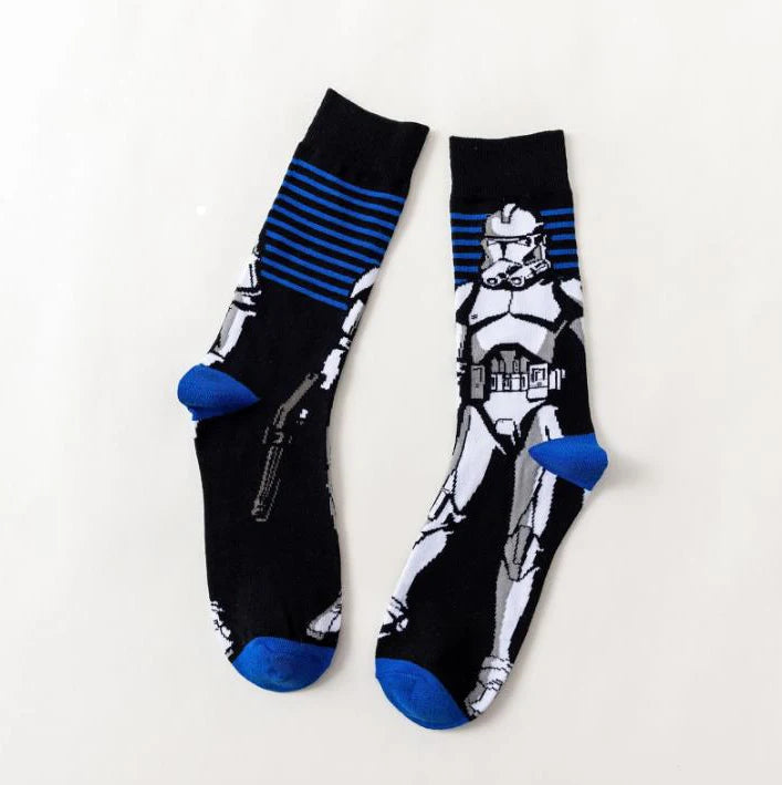 Star Wars Yoda R2-D2 Cosplay Socks Pair