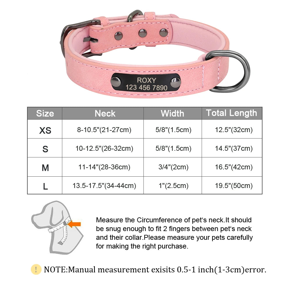 Custom Leather Pet Collar – Engraved Rhinestone Dog Collar