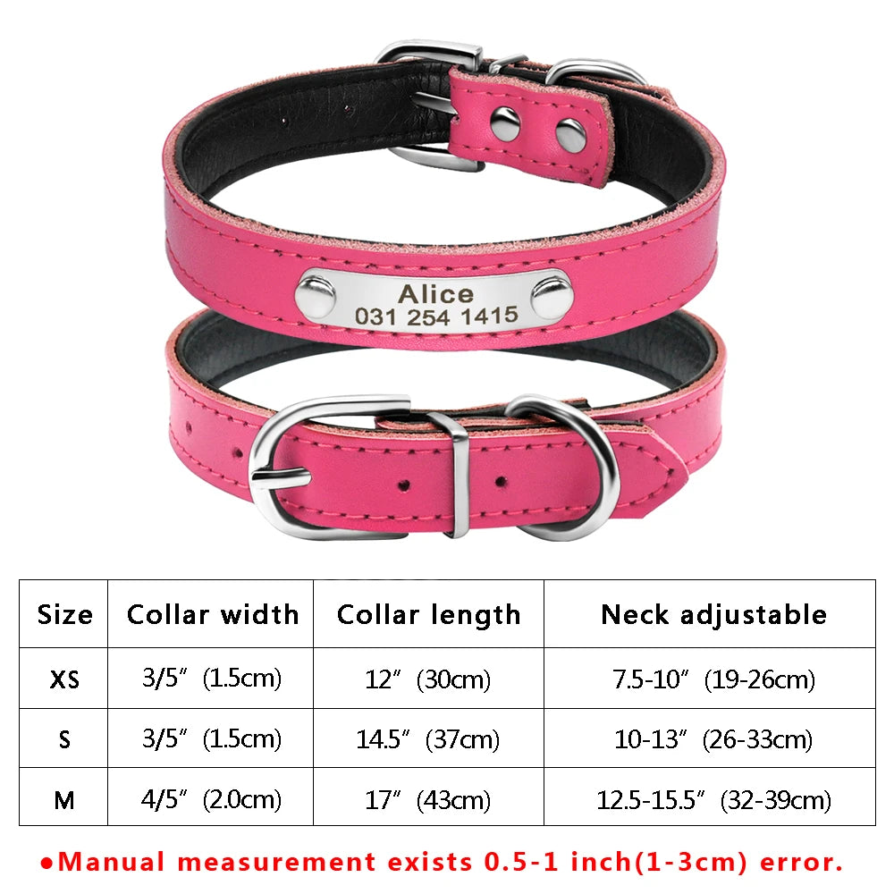 Custom Leather Pet Collar – Engraved Rhinestone Dog Collar