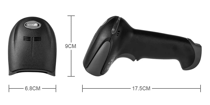 Wireless Handheld Barcode Scanner & Bluetooth 1D/2D QR Reader