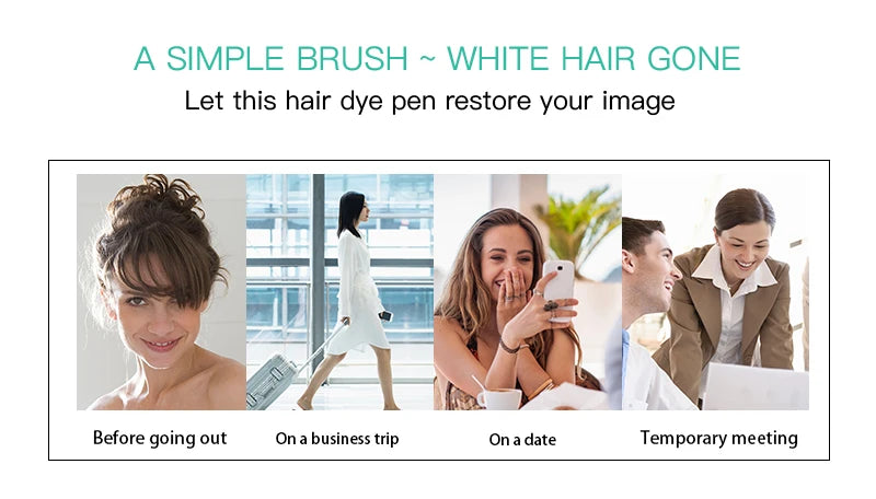 Sevich Hair Dye Pen – Root Touch-Up Stick for Black & Brown Hair