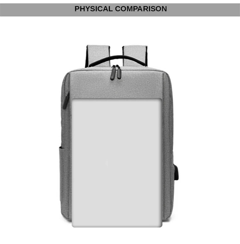 15.6" Waterproof Nylon Laptop Backpack with USB Charging Port