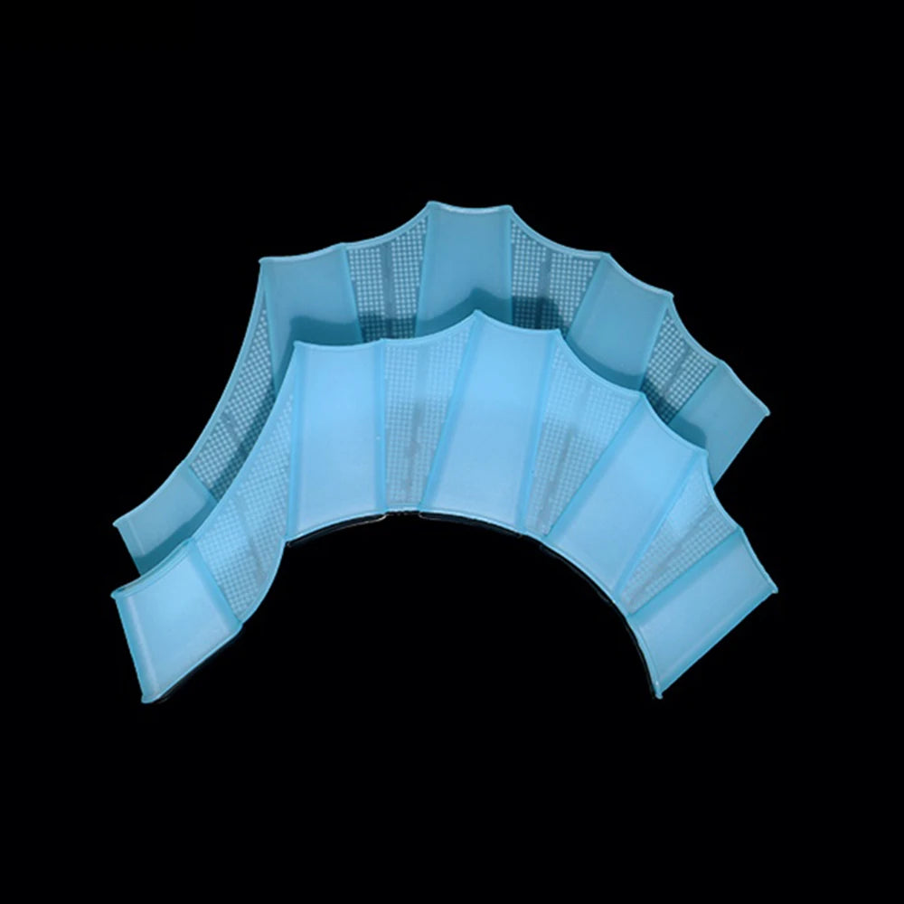 Silicone Webbed Swim Gloves – Training Fins for Adults & Kids