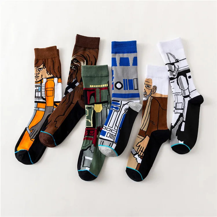Star Wars Yoda R2-D2 Cosplay Socks Pair